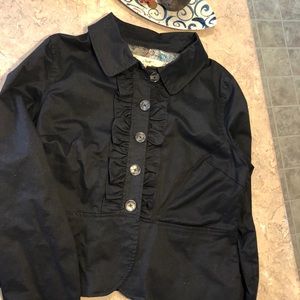 MOTTO Black Cropped Jacket, Size 16